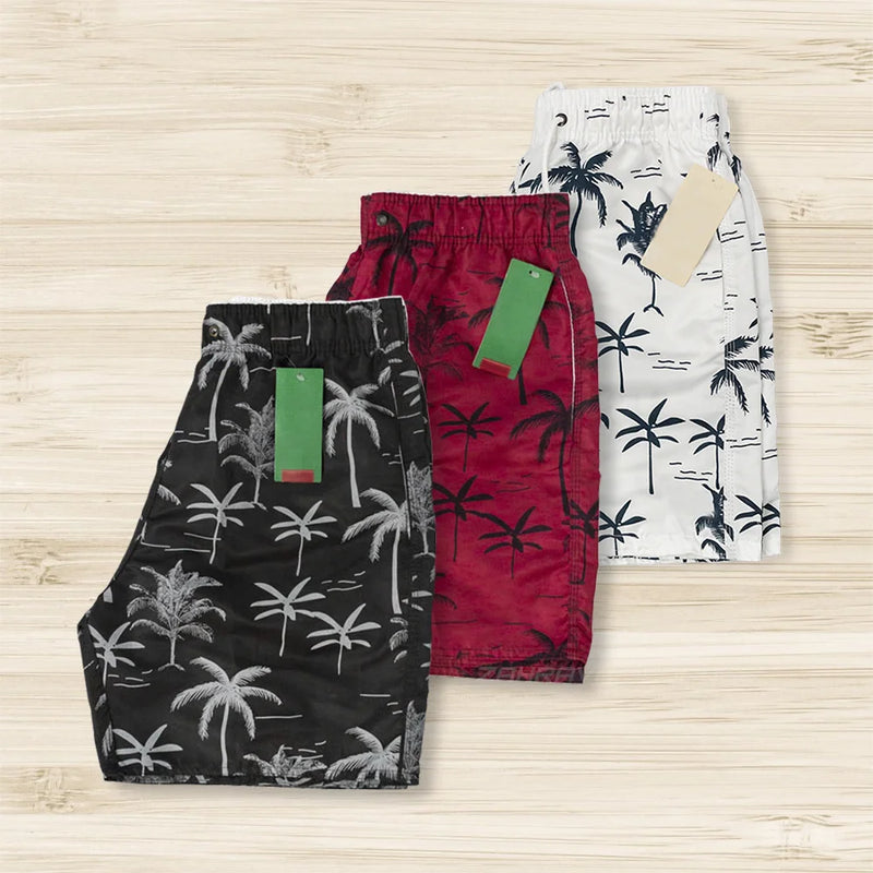 Kit 3 Short Praia Masculino Tactel