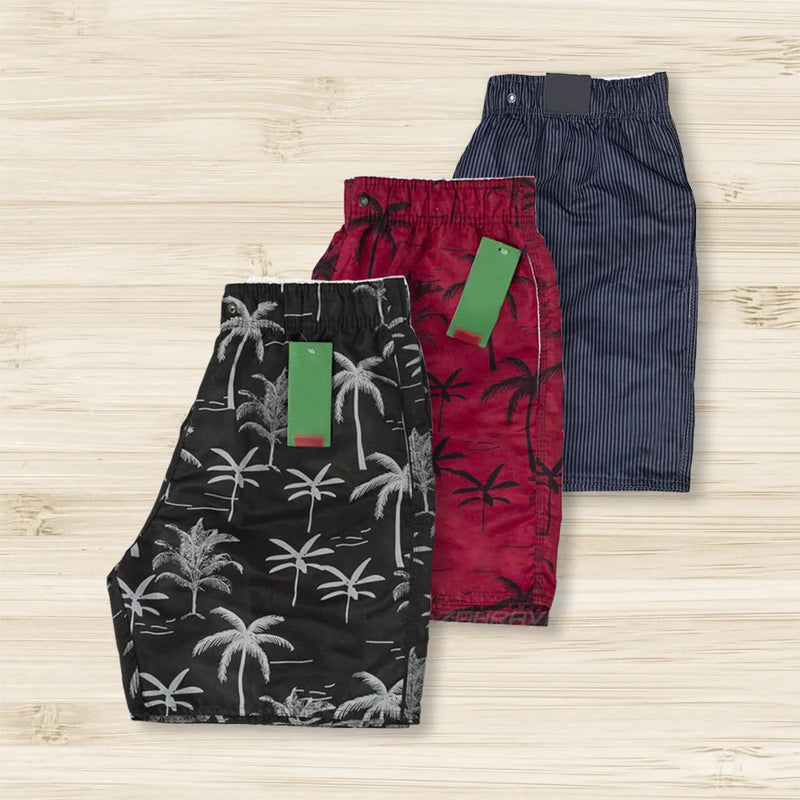 Kit 3 Short Praia Masculino Tactel