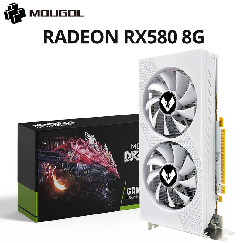 MOUGOL-AMD Radeon RX580 Placa gráfica 8G